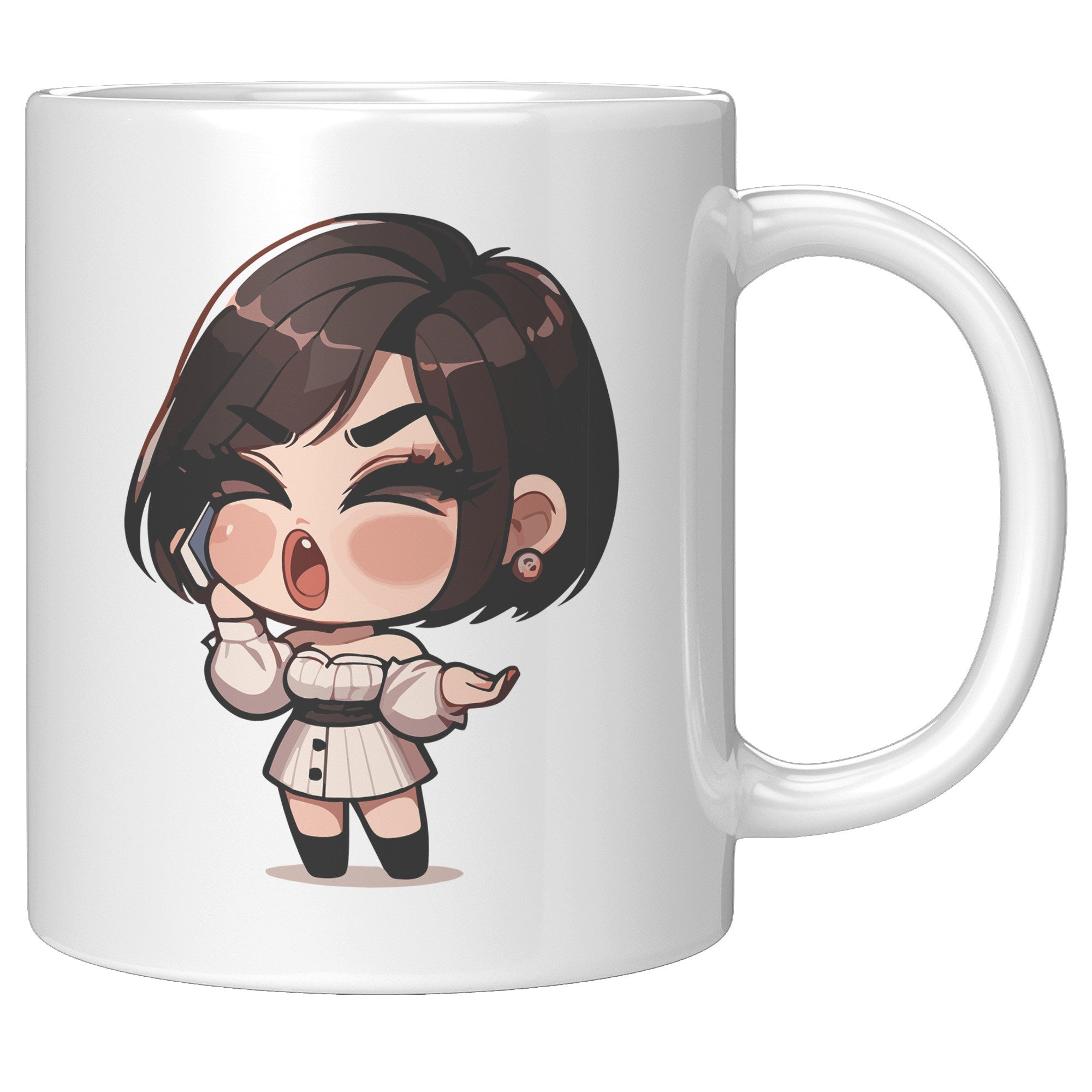 "Marites Gossip Queen Coffee Mug - Cute Cartoon 'Ano Ang Latest?' Cup - Perfect Chismosa Gift - Filipino Slang Tea Mug" - UUU