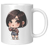 Load image into Gallery viewer, &quot;Marites Gossip Queen Coffee Mug - Cute Cartoon &#39;Ano Ang Latest?&#39; Cup - Perfect Chismosa Gift - Filipino Slang Tea Mug&quot; - QQQ