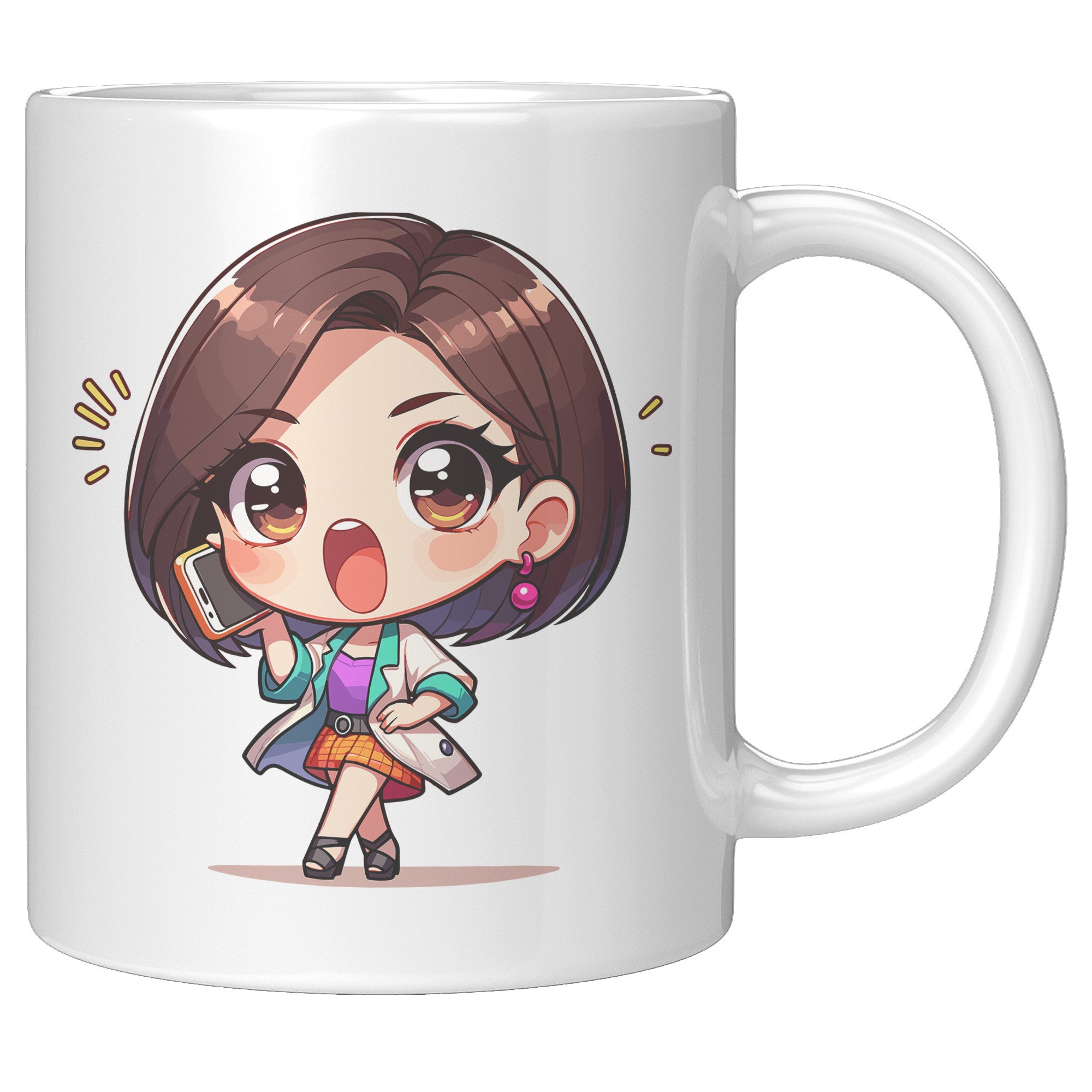 "Marites Gossip Queen Coffee Mug - Cute Cartoon 'Ano Ang Latest?' Cup - Perfect Chismosa Gift - Filipino Slang Tea Mug" - NNN