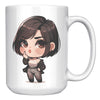 Load image into Gallery viewer, &quot;Marites Gossip Queen Coffee Mug - Cute Cartoon &#39;Ano Ang Latest?&#39; Cup - Perfect Chismosa Gift - Filipino Slang Tea Mug&quot; - SSS1