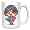 Load image into Gallery viewer, &quot;Marites Gossip Queen Coffee Mug - Cute Cartoon &#39;Ano Ang Latest?&#39; Cup - Perfect Chismosa Gift - Filipino Slang Tea Mug&quot; - MMM1