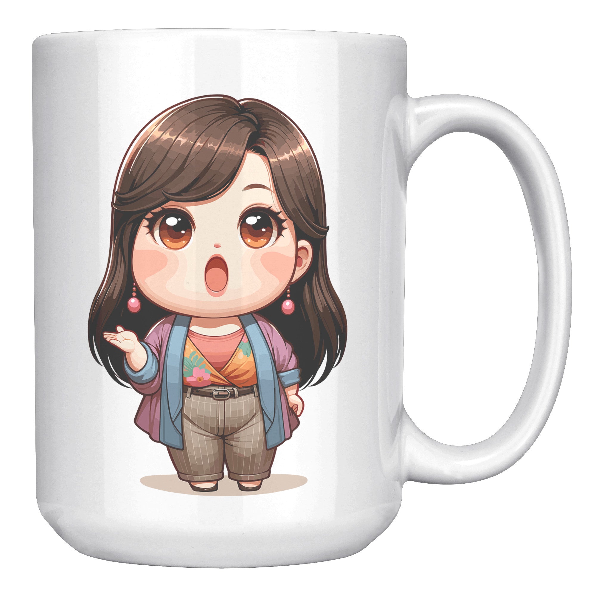 "Marites Gossip Queen Coffee Mug - Cute Cartoon 'Ano Ang Latest?' Cup - Perfect Chismosa Gift - Filipino Slang Tea Mug" - ZZZ1
