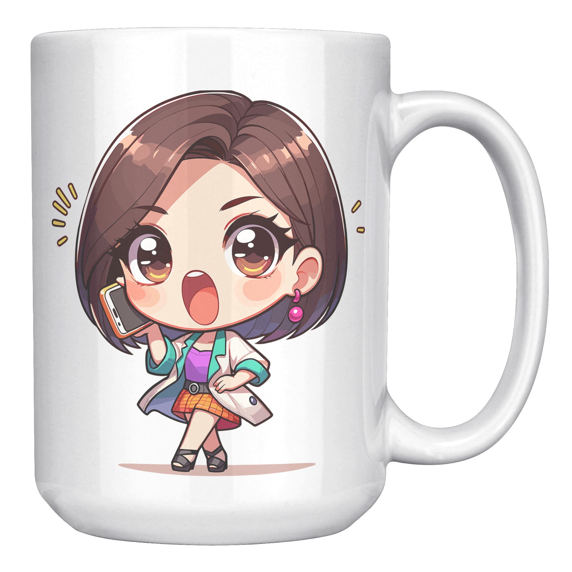 "Marites Gossip Queen Coffee Mug - Cute Cartoon 'Ano Ang Latest?' Cup - Perfect Chismosa Gift - Filipino Slang Tea Mug" - NNN1