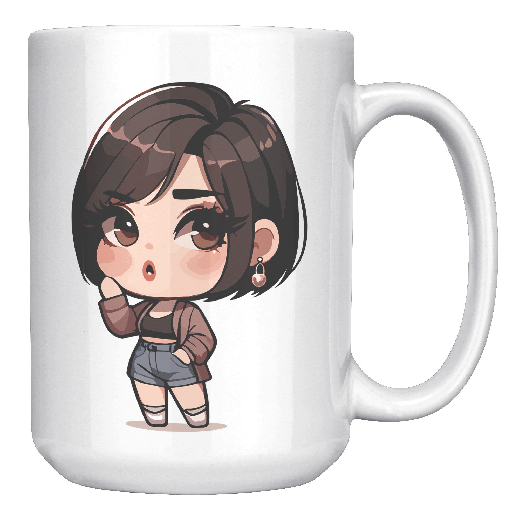 "Marites Gossip Queen Coffee Mug - Cute Cartoon 'Ano Ang Latest?' Cup - Perfect Chismosa Gift - Filipino Slang Tea Mug" - QQQ1