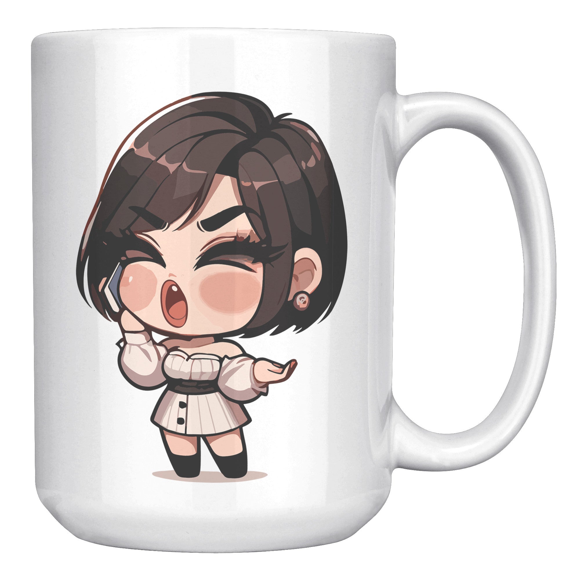 "Marites Gossip Queen Coffee Mug - Cute Cartoon 'Ano Ang Latest?' Cup - Perfect Chismosa Gift - Filipino Slang Tea Mug" - UUU1