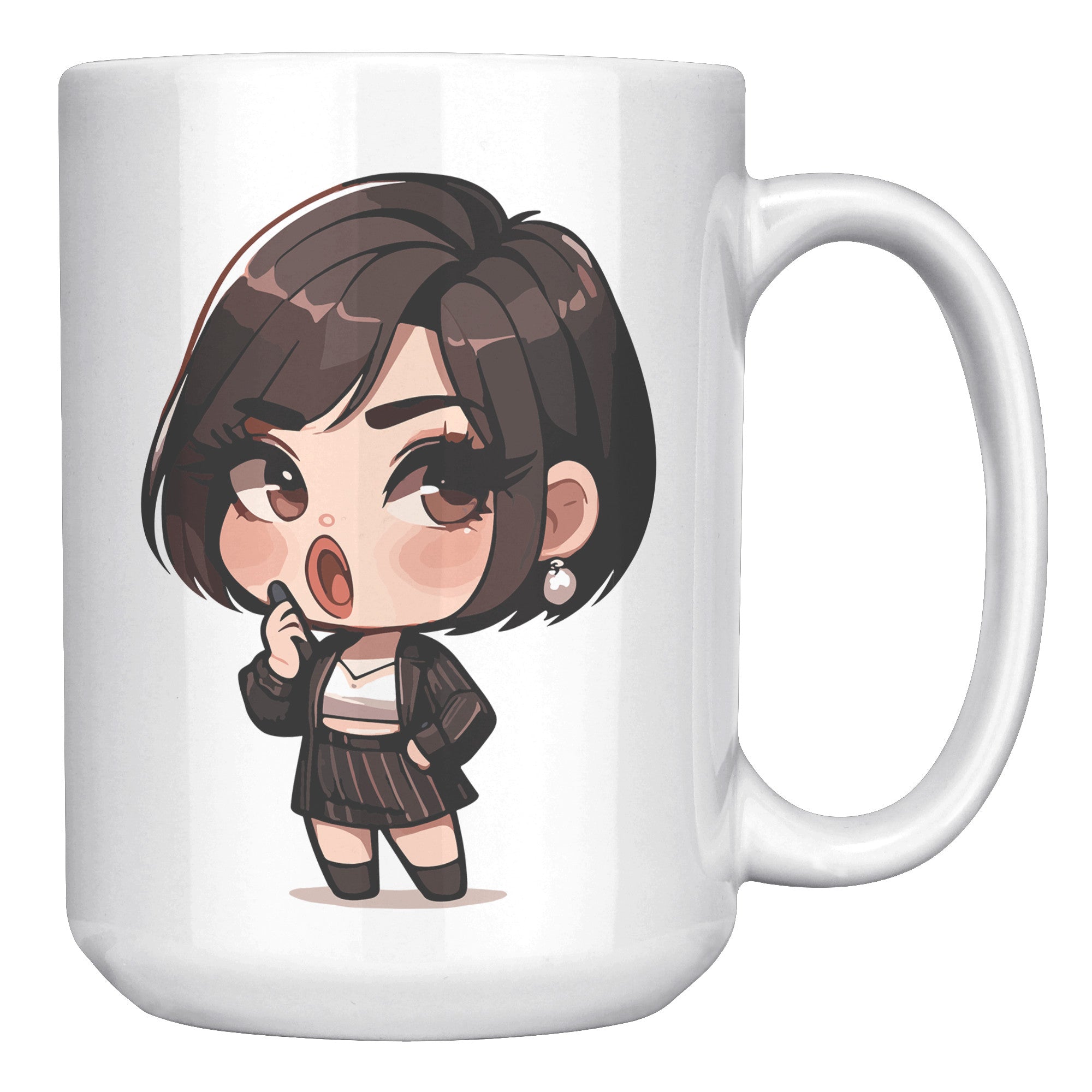 "Marites Gossip Queen Coffee Mug - Cute Cartoon 'Ano Ang Latest?' Cup - Perfect Chismosa Gift - Filipino Slang Tea Mug" - VVV1