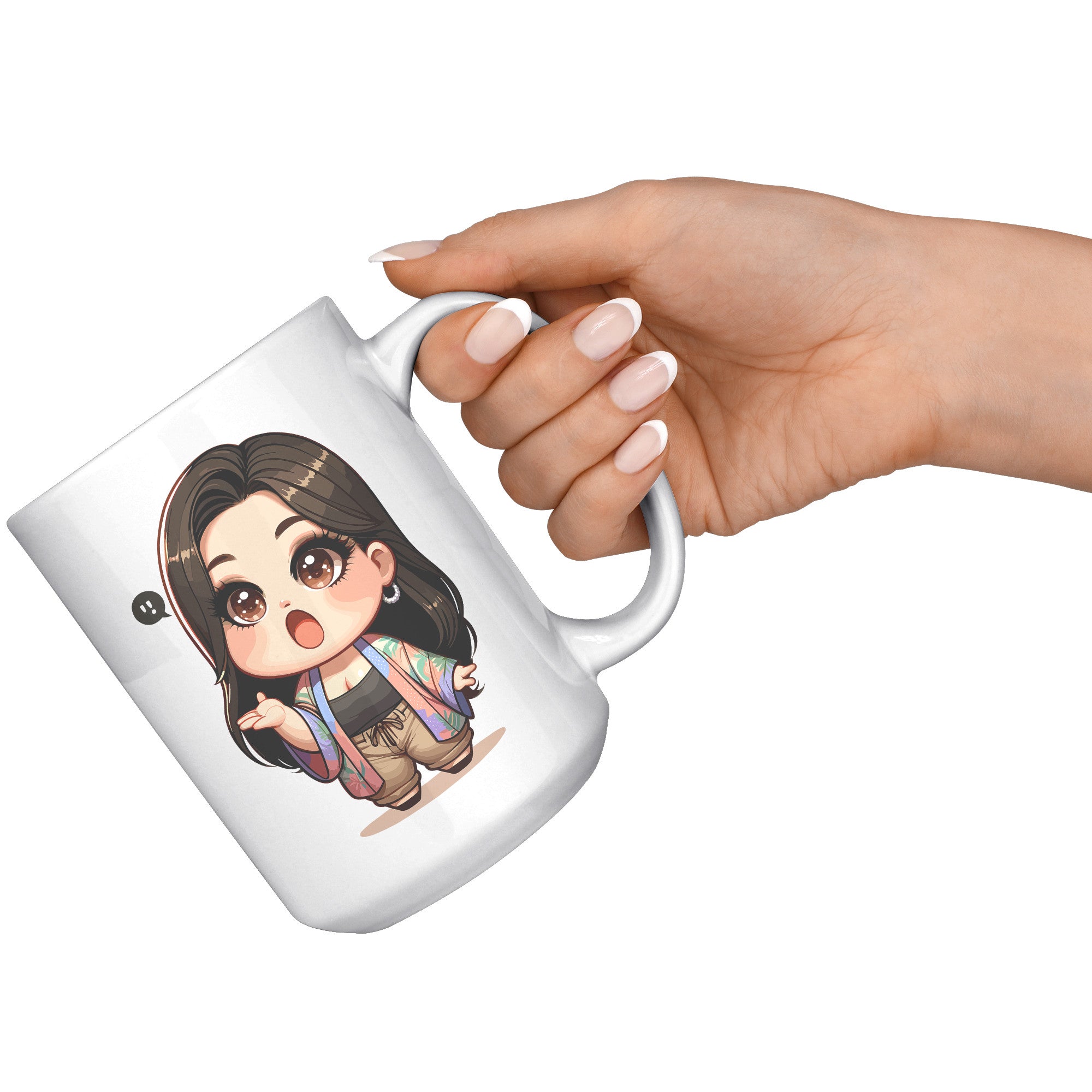"Marites Gossip Queen Coffee Mug - Cute Cartoon 'Ano Ang Latest?' Cup - Perfect Chismosa Gift - Filipino Slang Tea Mug" - YYY1