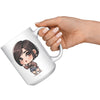 Load image into Gallery viewer, &quot;Marites Gossip Queen Coffee Mug - Cute Cartoon &#39;Ano Ang Latest?&#39; Cup - Perfect Chismosa Gift - Filipino Slang Tea Mug&quot; - QQQ1