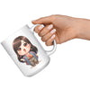 Load image into Gallery viewer, &quot;Marites Gossip Queen Coffee Mug - Cute Cartoon &#39;Ano Ang Latest?&#39; Cup - Perfect Chismosa Gift - Filipino Slang Tea Mug&quot; - ZZZ1