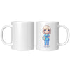 11 oz Custom RN Nurse Gift Coffee Mug - Cute Cartoon Nurse Design - Perfect for Nurse's Day, Birthdays, Graduations - Durable & Fun Mug for Everyday Heroes