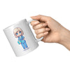11 oz Custom RN Nurse Gift Coffee Mug - Cute Cartoon Nurse Design - Perfect for Nurse's Day, Birthdays, Graduations - Durable & Fun Mug for Everyday Heroes