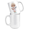15 oz Custom Cartoon Dentist DDS Coffee Mug - Adorable Dental Cartoon Cup - Fun Gift for Dentists & Dental Students - Smile-Inspiring Morning Brew Holder -EE