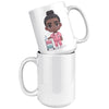 15 oz Custom RN Nurse Gift Coffee Mug - Cute Cartoon Nurse Design - Perfect for Nurse's Day, Birthdays, Graduations - Durable & Fun Mug for Everyday Heroes