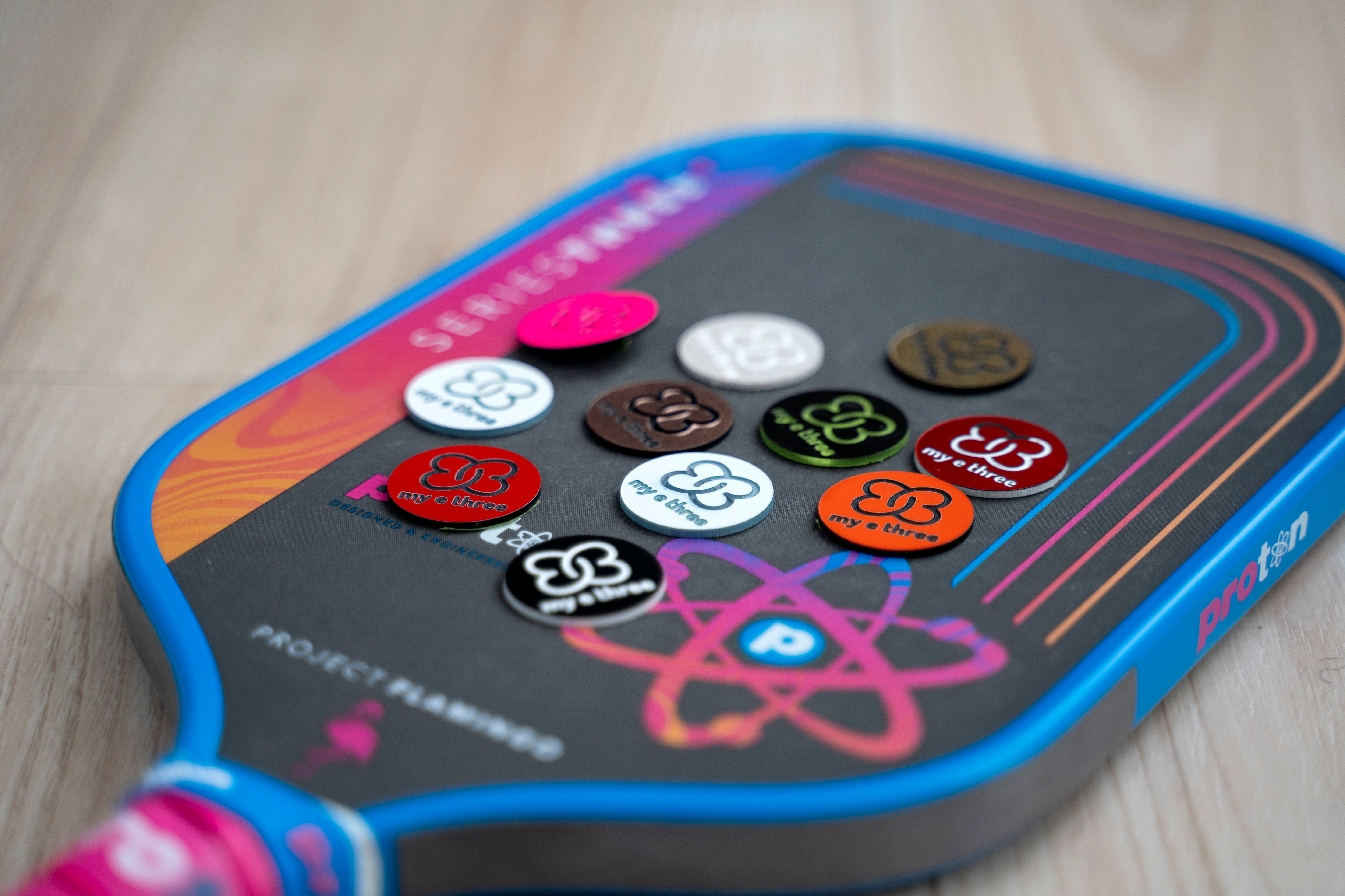 Custom Pickleball Paddle Butt Caps/ Tennis End Caps - 2 for $20 – Personalized • 3D Epoxy protection • Multiple Colors