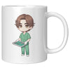 11 oz Custom RN Nurse Gift Coffee Mug - Cute Cartoon Nurse Design - Perfect for Nurse's Day, Birthdays, Graduations - Durable & Fun Mug for Everyday Heroes