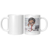 11oz Custom Pharmacist Character Coffee Mug - Cute Pharmacy Cartoon Cup - Perfect Gift for Pharmacists & Pharmacy Techs - Fun Prescription for Your Coffee! - A