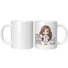 11oz Custom Pharmacist Character Coffee Mug - Cute Pharmacy Cartoon Cup - Perfect Gift for Pharmacists & Pharmacy Techs - Fun Prescription for Your Coffee! - A