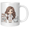 11oz Custom Pharmacist Character Coffee Mug - Cute Pharmacy Cartoon Cup - Perfect Gift for Pharmacists & Pharmacy Techs - Fun Prescription for Your Coffee! - A