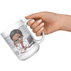 15oz Custom Pharmacist Character Coffee Mug - Cute Pharmacy Cartoon Cup - Perfect Gift for Pharmacists & Pharmacy Techs - Fun Prescription for Your Coffee! - A1