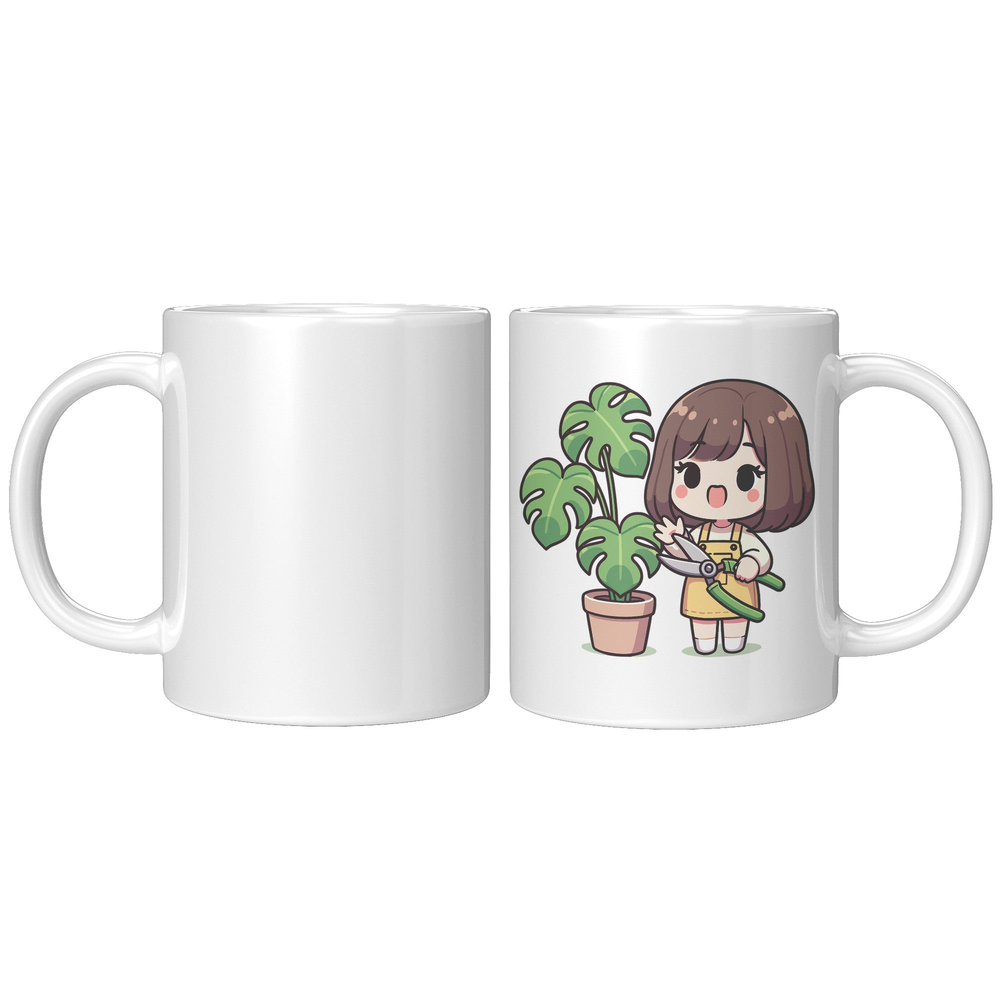 Plantita Coffee Mug - Cartoon Plant Lover Cup - Perfect Gift for Filipino Plant Moms - Auntie's Gardening Mug - I