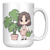 Plantita Coffee Mug - Cartoon Plant Lover Cup - Perfect Gift for Filipino Plant Moms - Auntie's Gardening Mug - F1