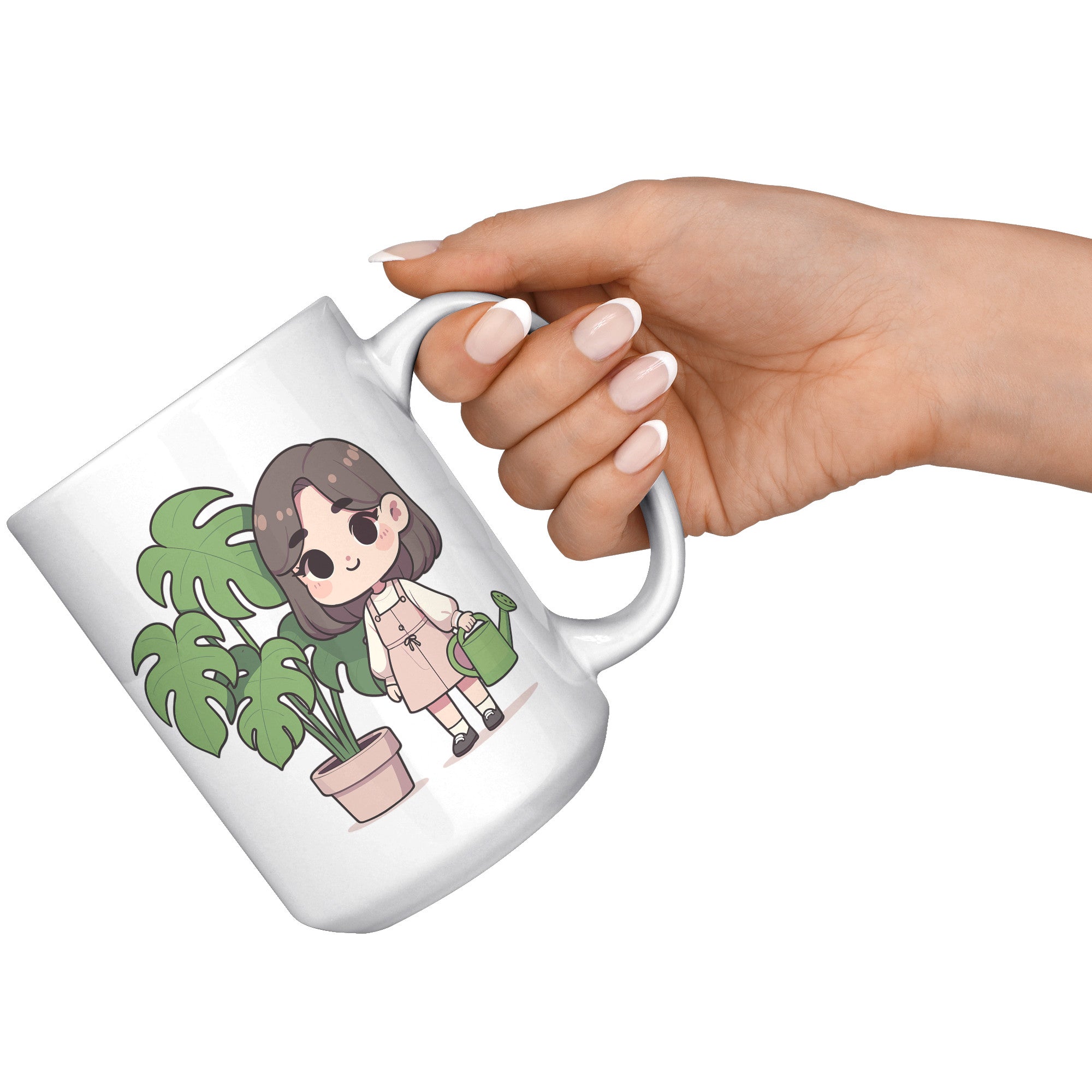 Plantita Coffee Mug - Cartoon Plant Lover Cup - Perfect Gift for Filipino Plant Moms - Auntie's Gardening Mug - F1