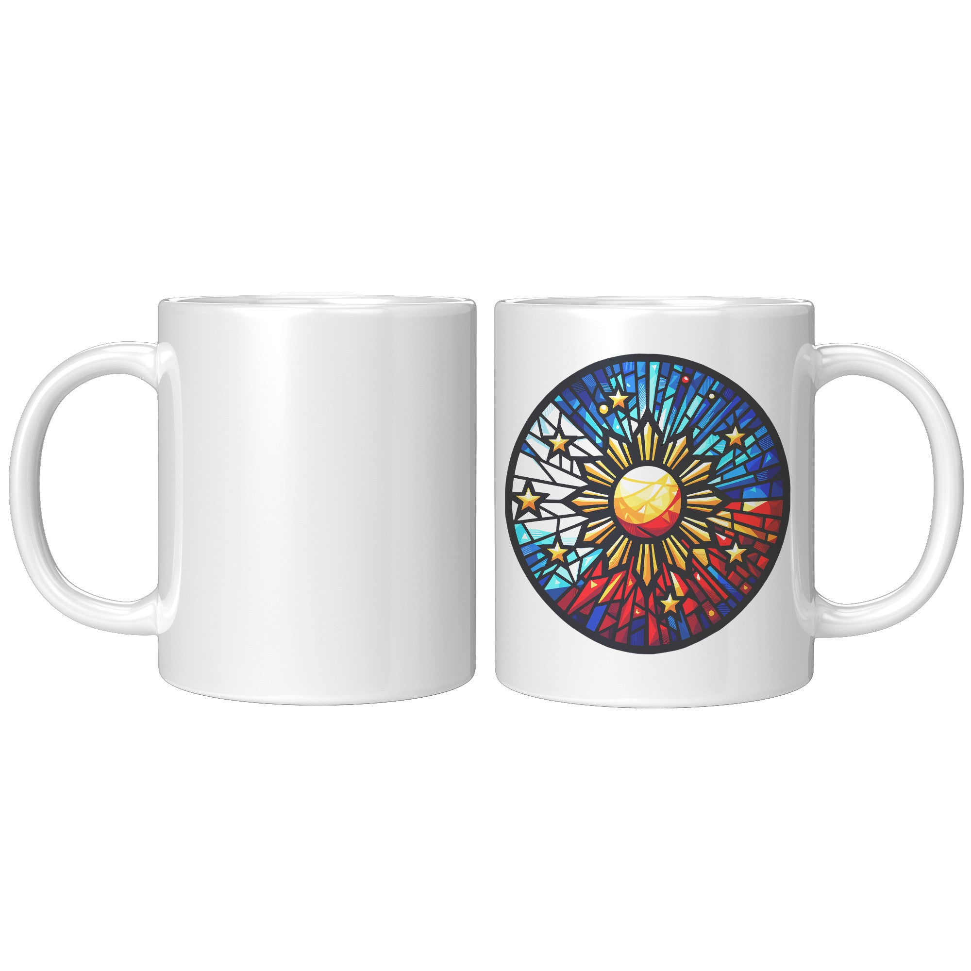 Proudly Pinoy Coffee Mug - Vibrant Filipino Flag Design - Patriotic Gift for Filipinos - Celebrate Heritage with Every Sip!" - L