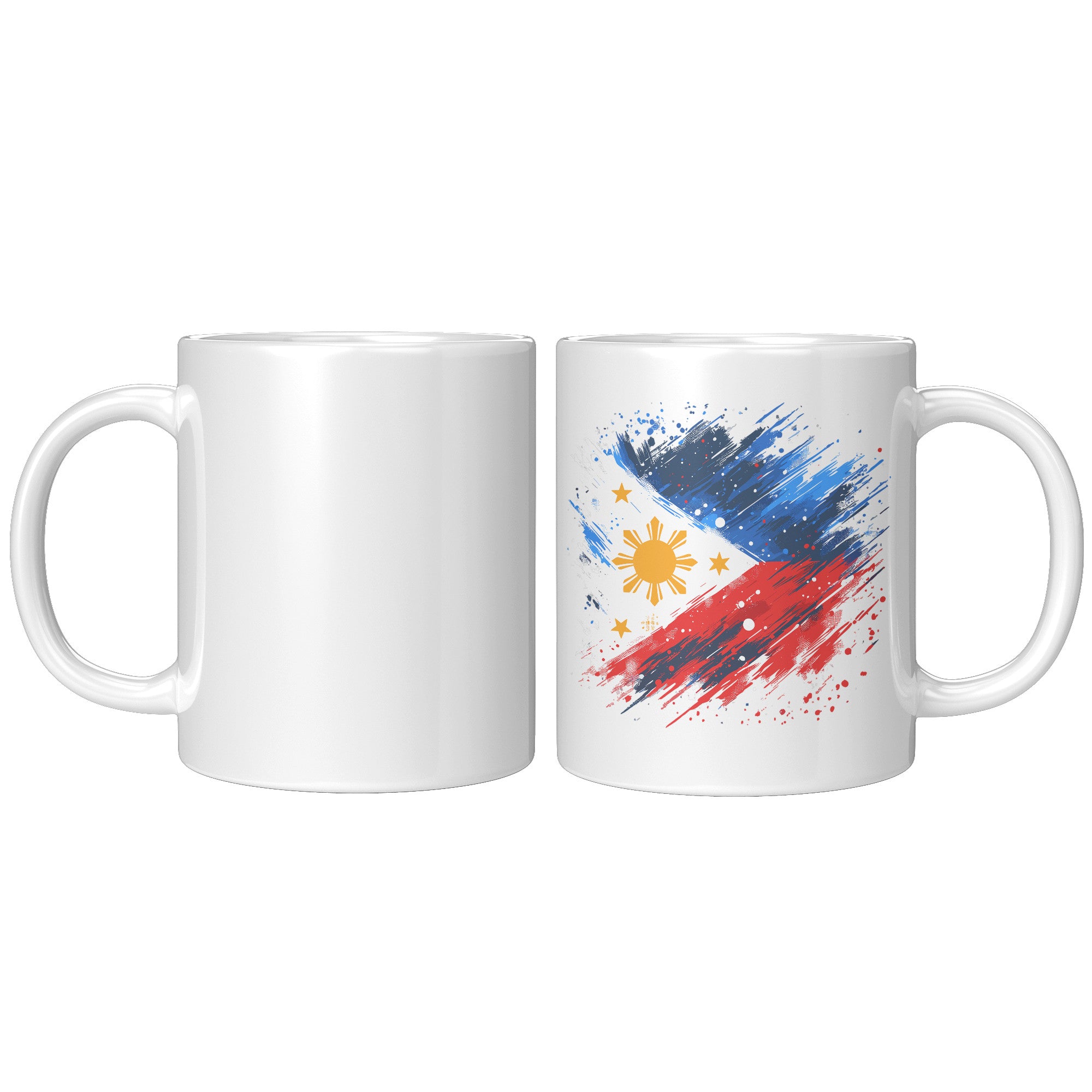 Proudly Pinoy Coffee Mug - Vibrant Filipino Flag Design - Patriotic Gift for Filipinos - Celebrate Heritage with Every Sip!" - H