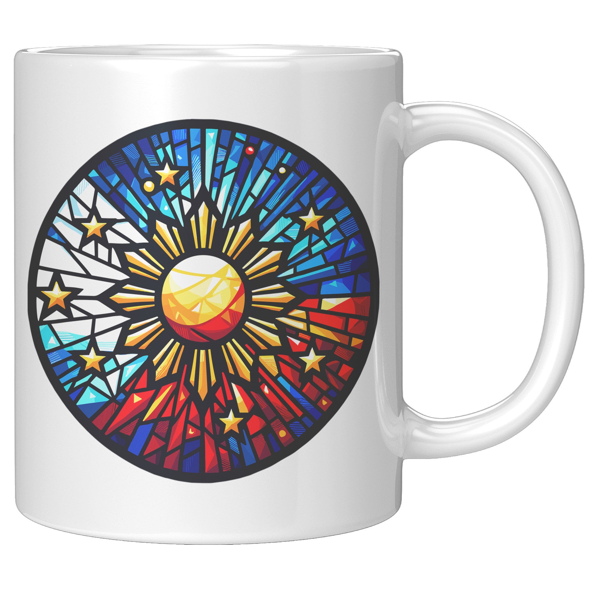 Proudly Pinoy Coffee Mug - Vibrant Filipino Flag Design - Patriotic Gift for Filipinos - Celebrate Heritage with Every Sip!" - L