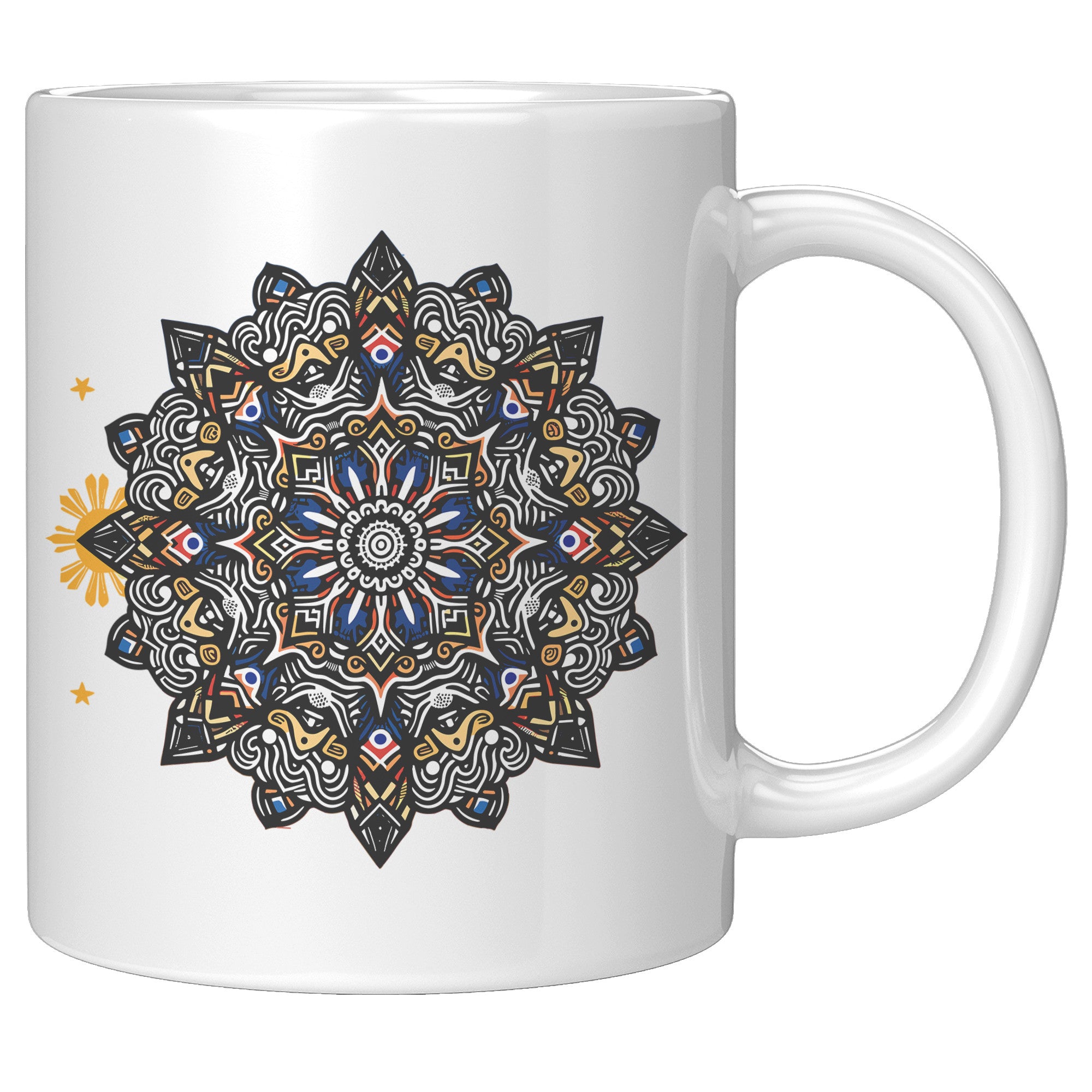 Proudly Pinoy Coffee Mug - Vibrant Filipino Flag Design - Patriotic Gift for Filipinos - Celebrate Heritage with Every Sip!" - J