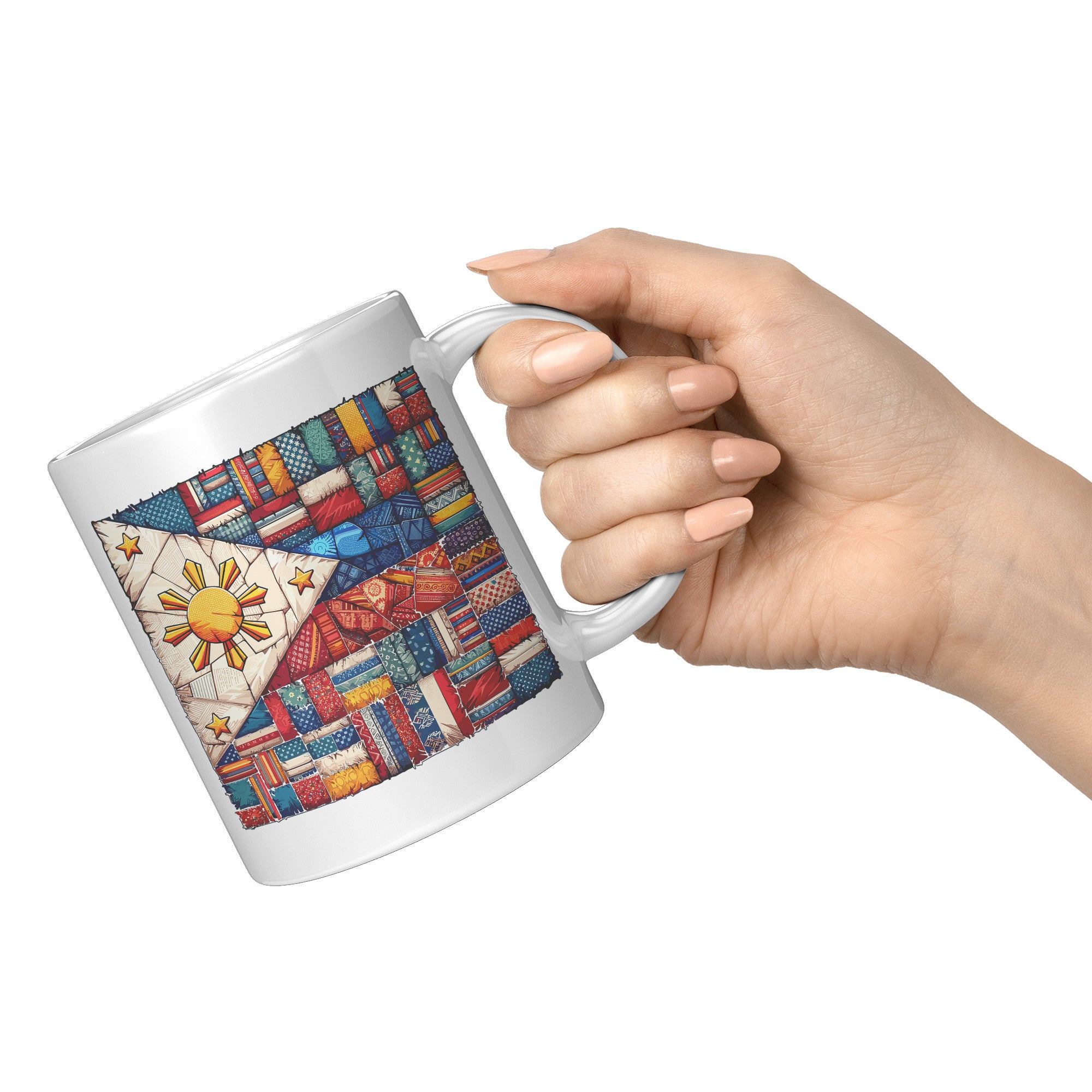 Proudly Pinoy Coffee Mug - Vibrant Filipino Flag Design - Patriotic Gift for Filipinos - Celebrate Heritage with Every Sip!" - G