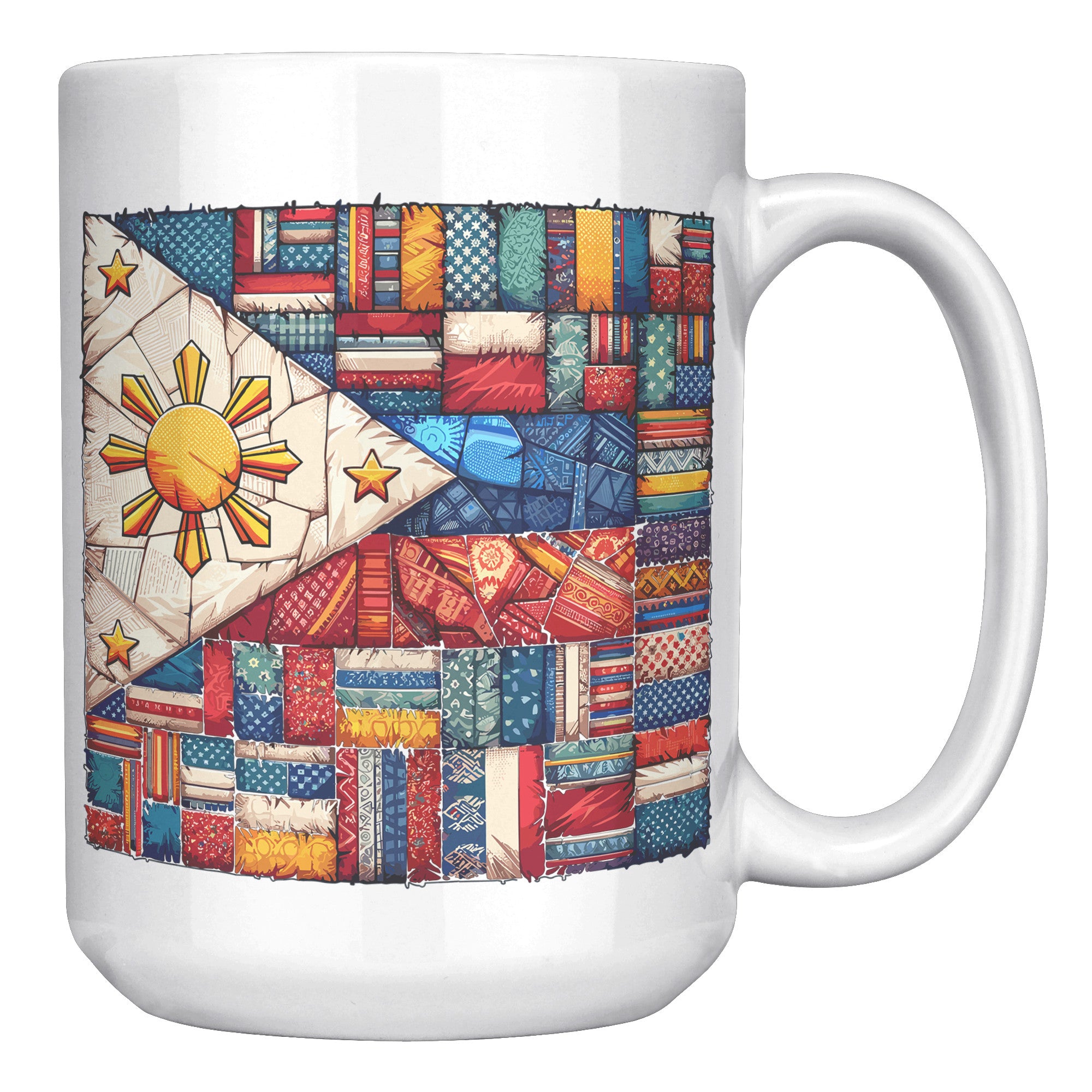 Proudly Pinoy Coffee Mug - Vibrant Filipino Flag Design - Patriotic Gift for Filipinos - Celebrate Heritage with Every Sip!" - G1