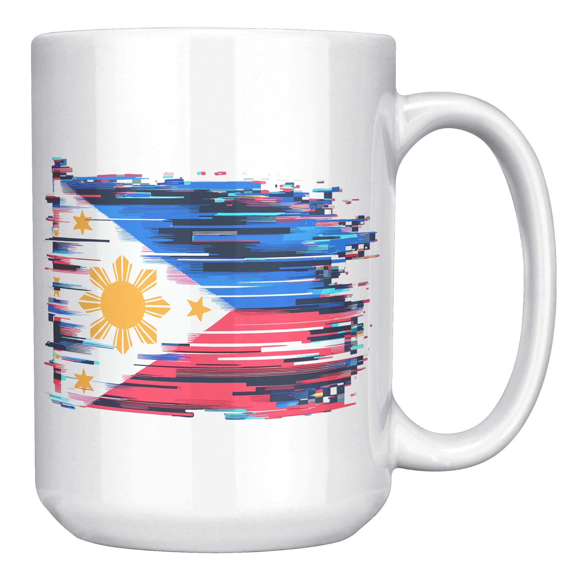 Proudly Pinoy Coffee Mug - Vibrant Filipino Flag Design - Patriotic Gift for Filipinos - Celebrate Heritage with Every Sip!" - M1