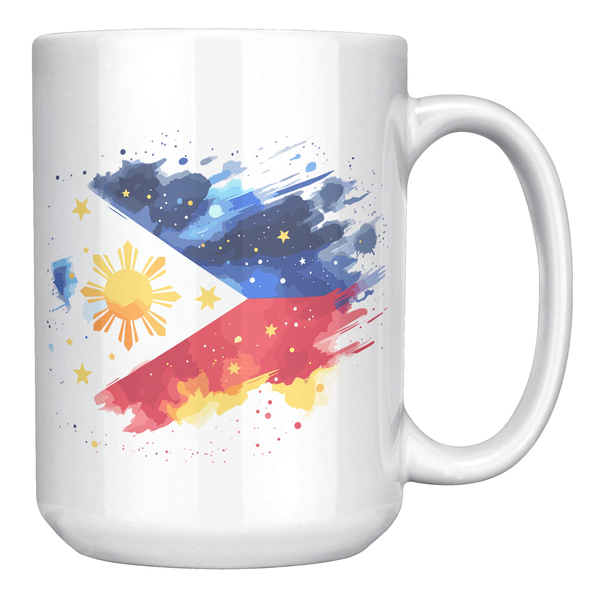 Proudly Pinoy Coffee Mug - Vibrant Filipino Flag Design - Patriotic Gift for Filipinos - Celebrate Heritage with Every Sip!" - C1