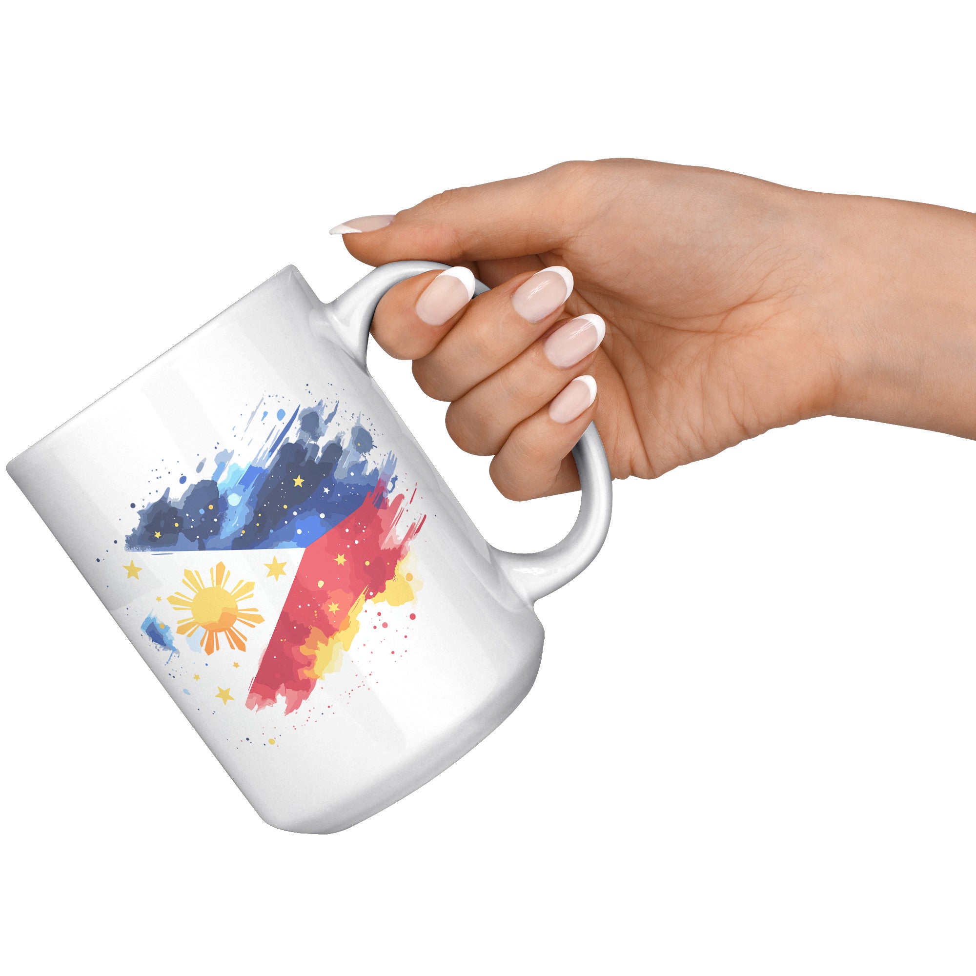 Proudly Pinoy Coffee Mug - Vibrant Filipino Flag Design - Patriotic Gift for Filipinos - Celebrate Heritage with Every Sip!" - C1