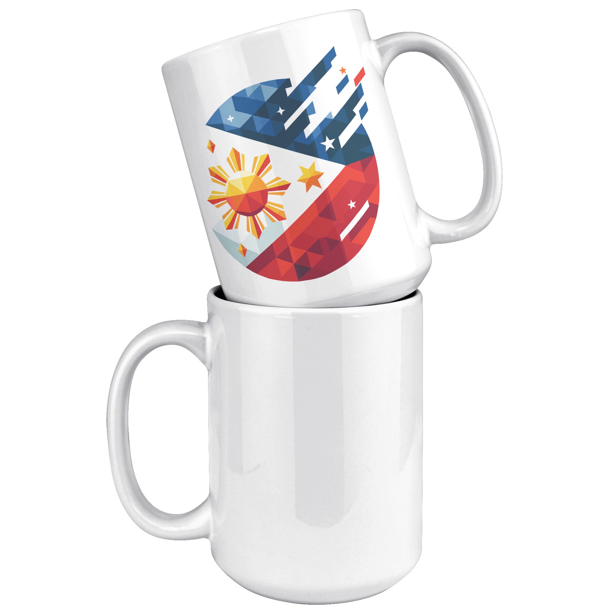 Proudly Pinoy Coffee Mug - Vibrant Filipino Flag Design - Patriotic Gift for Filipinos - Celebrate Heritage with Every Sip!" - B1