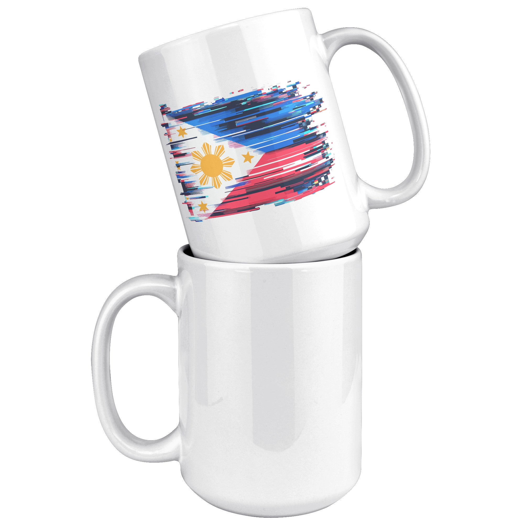Proudly Pinoy Coffee Mug - Vibrant Filipino Flag Design - Patriotic Gift for Filipinos - Celebrate Heritage with Every Sip!" - M1