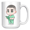 15 oz Custom RN Nurse Gift Coffee Mug - Cute Cartoon Nurse Design - Perfect for Nurse's Day, Birthdays, Graduations - Durable & Fun Mug for Everyday Heroes