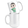 15 oz Custom RN Nurse Gift Coffee Mug - Cute Cartoon Nurse Design - Perfect for Nurse's Day, Birthdays, Graduations - Durable & Fun Mug for Everyday Heroes