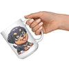 15oz Rottweiler Cartoon Coffee Mug - Bold Rottie Lover Coffee Mug - Perfect Gift for Rottweiler Owners - Strong and Loyal Dog Coffee Mug