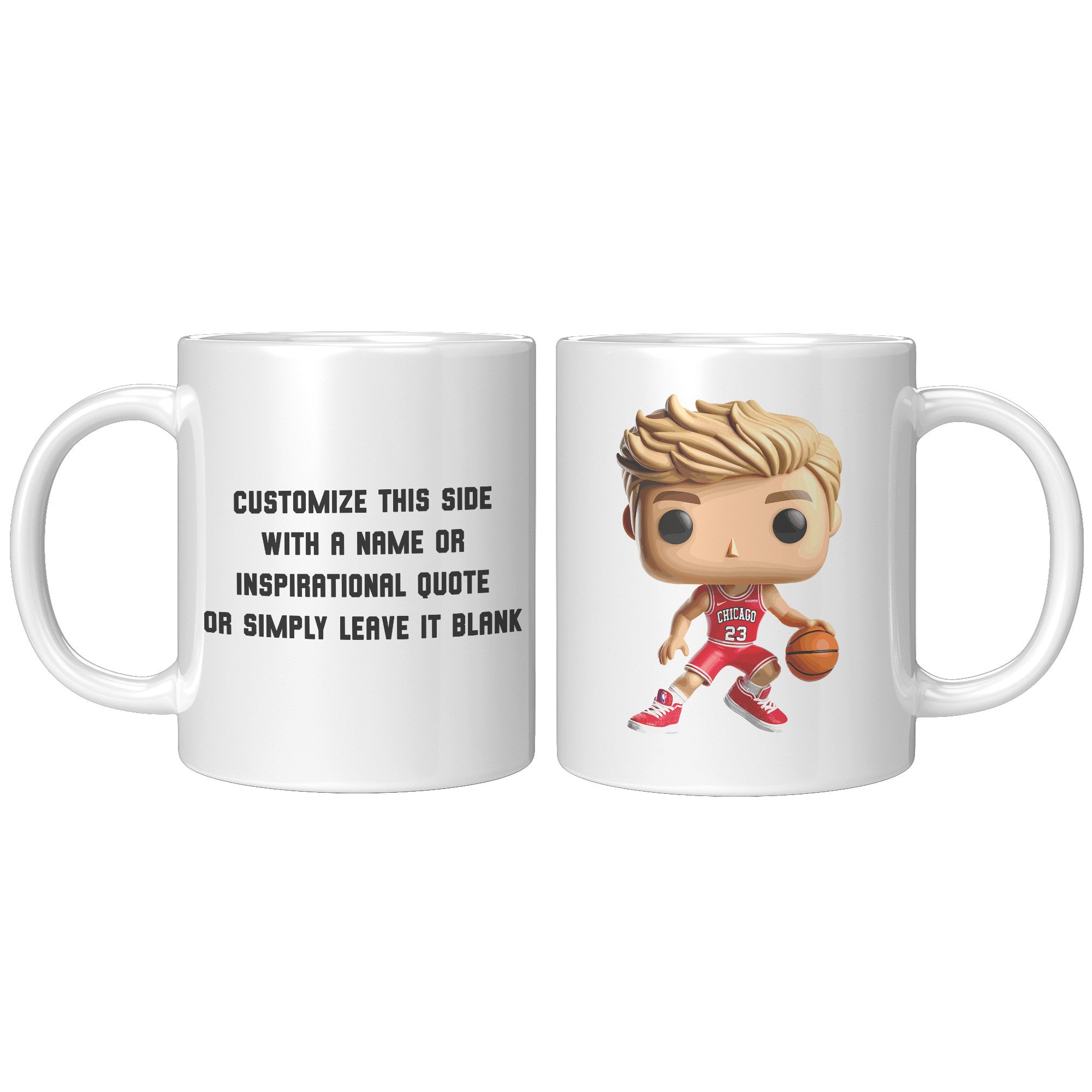 "Slam Dunk Basketball Coffee Mug - Hoops Enthusiast Cup- Perfect Gift for Basketball Players & Fans - Court-Ready Style Coffee Mug" - R