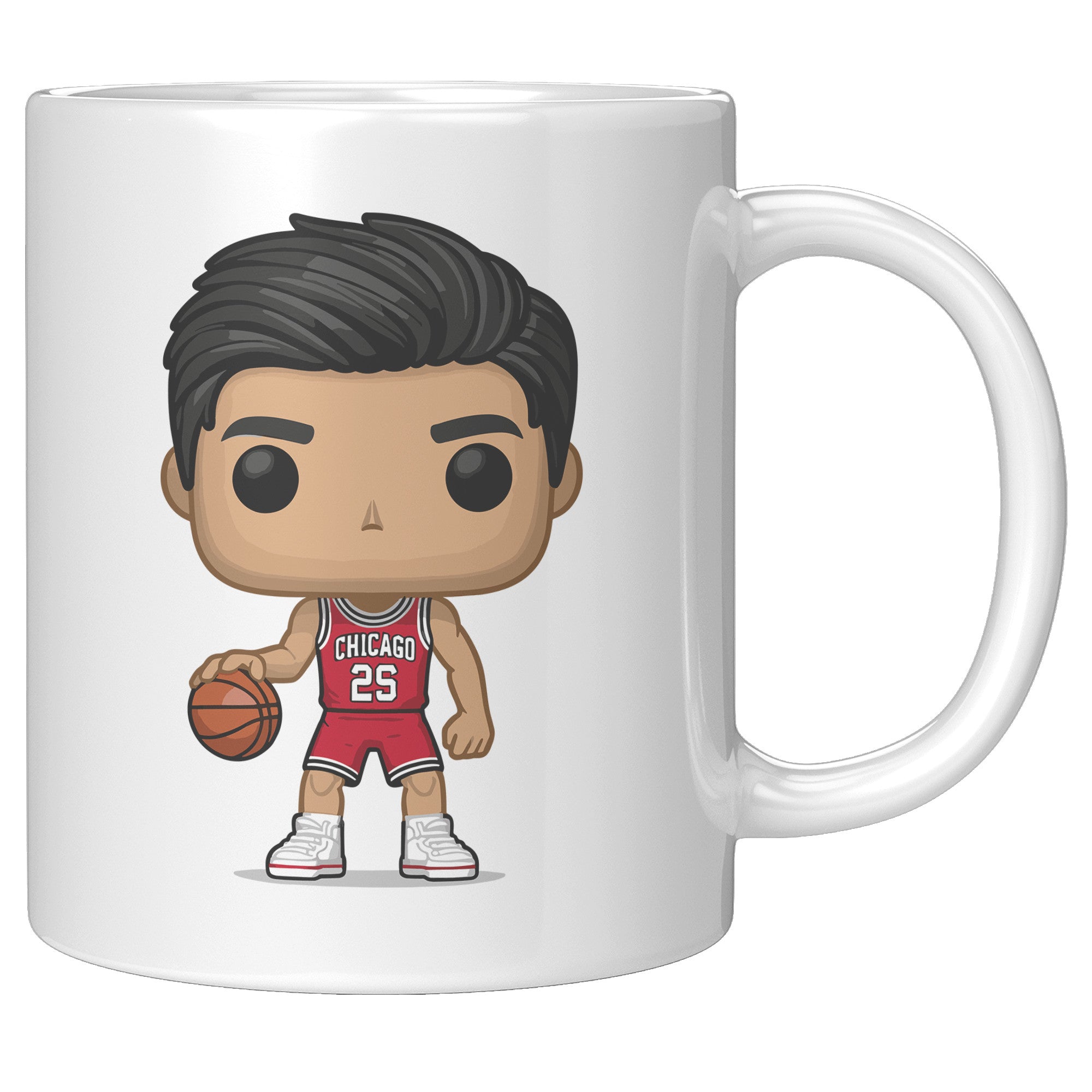 "Slam Dunk Basketball Coffee Mug - Hoops Enthusiast Cup- Perfect Gift for Basketball Players & Fans - Court-Ready Style Coffee Mug" - G