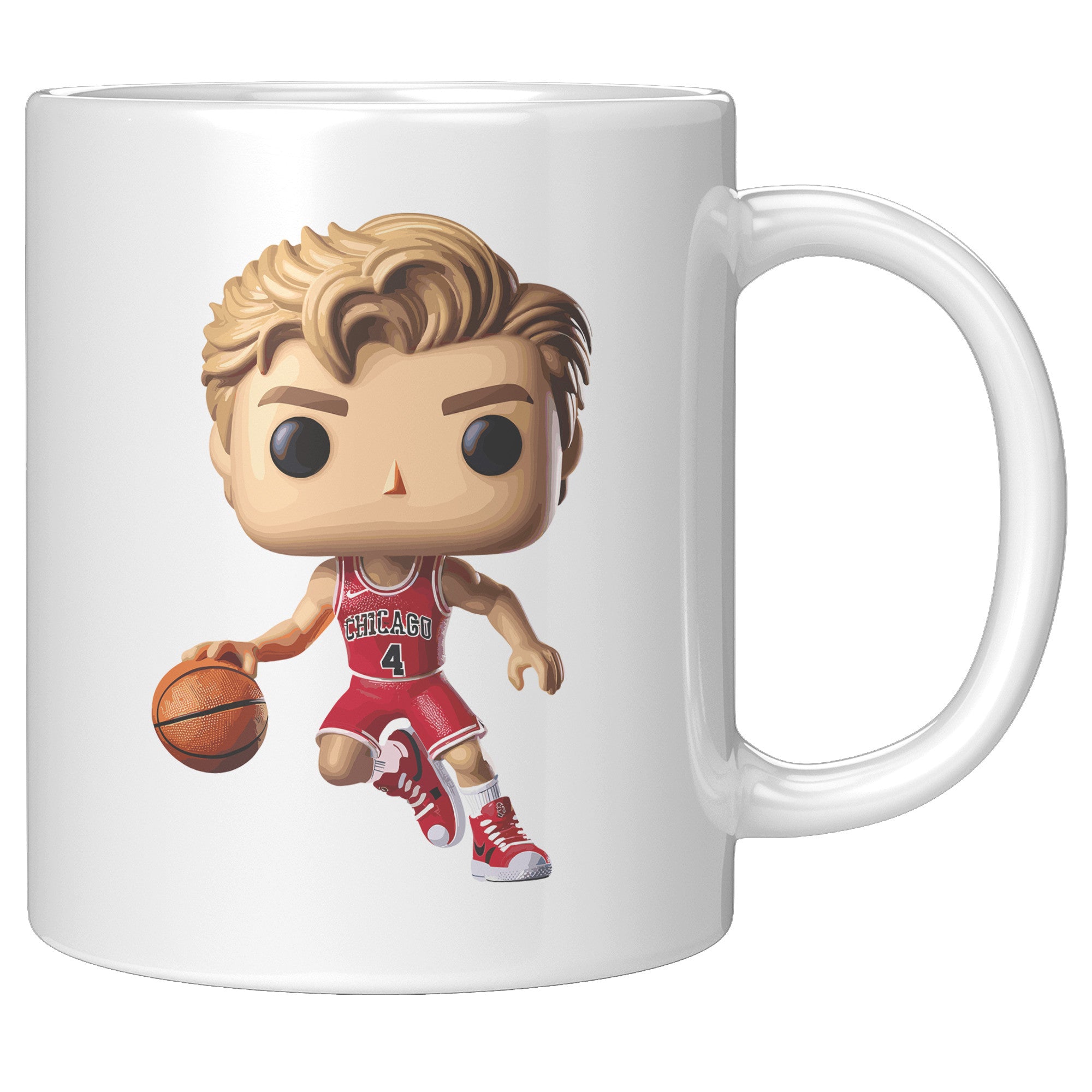 "Slam Dunk Basketball Coffee Mug - Hoops Enthusiast Cup- Perfect Gift for Basketball Players & Fans - Court-Ready Style Coffee Mug" - Q