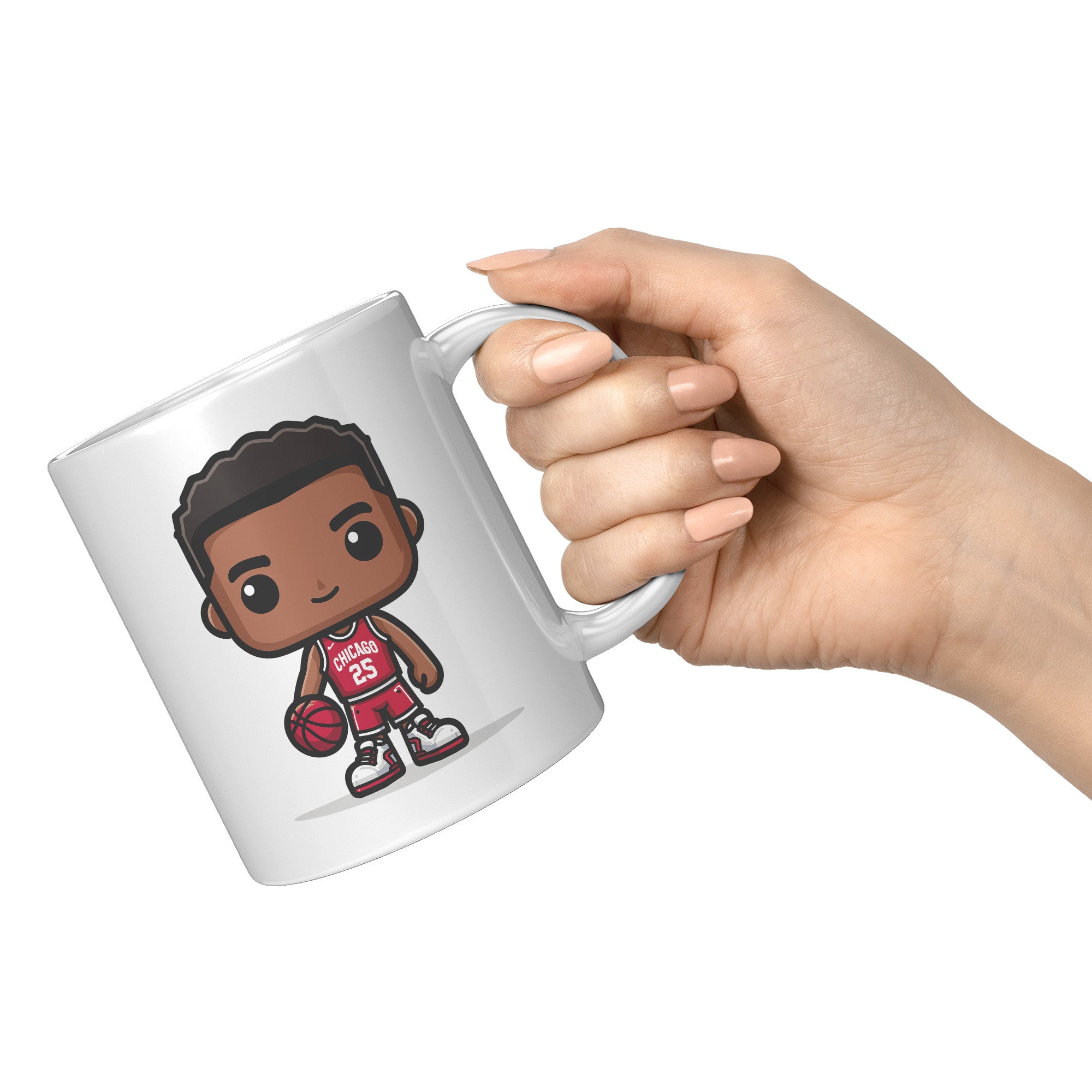 "Slam Dunk Basketball Coffee Mug - Hoops Enthusiast Cup- Perfect Gift for Basketball Players & Fans - Court-Ready Style Coffee Mug" - E