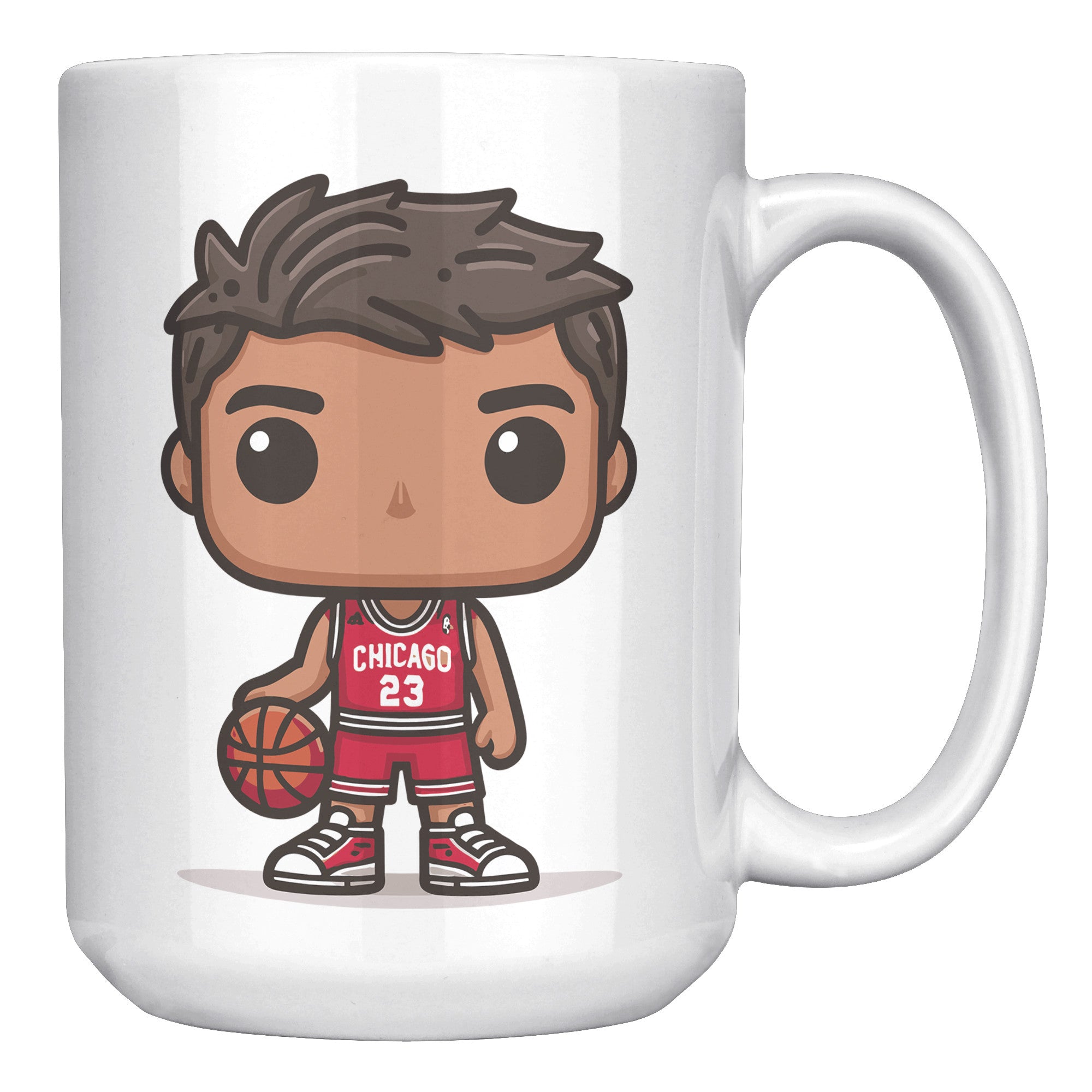 "Slam Dunk Basketball Coffee Mug - Hoops Enthusiast Cup- Perfect Gift for Basketball Players & Fans - Court-Ready Style Coffee Mug" - D1