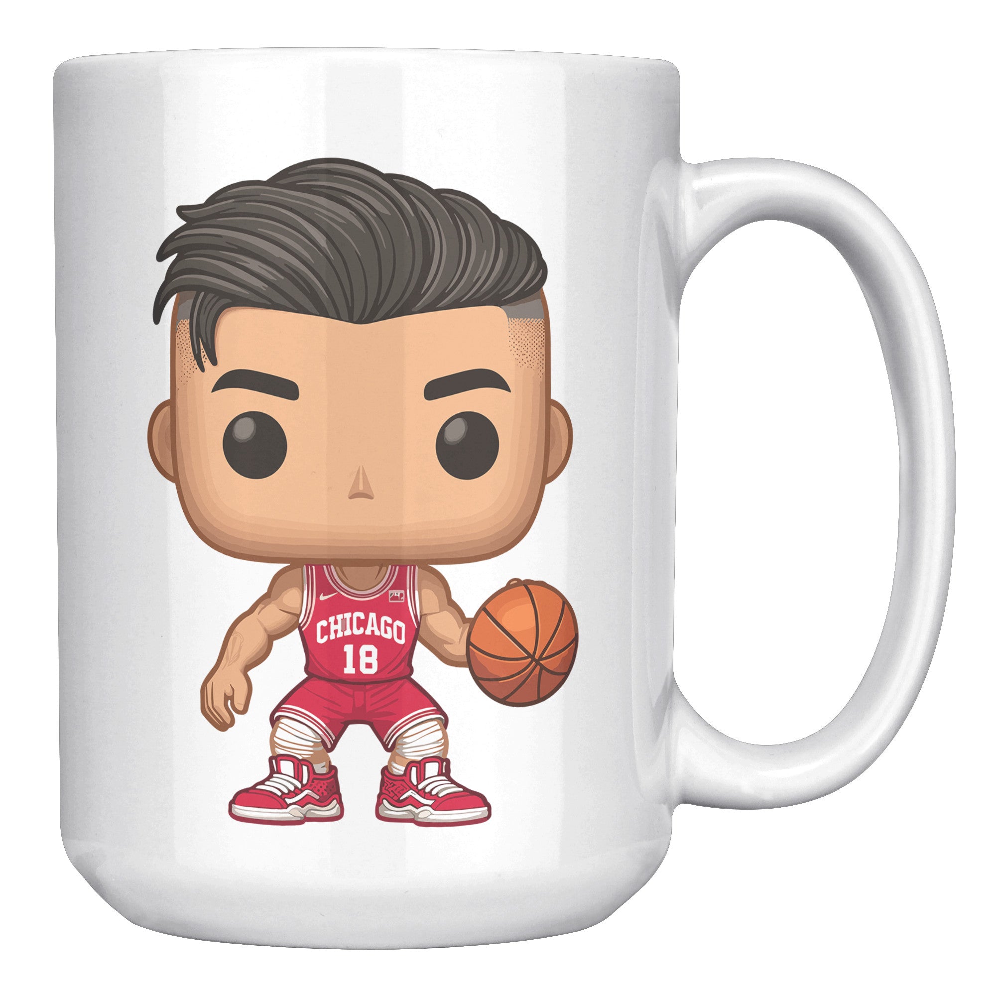 "Slam Dunk Basketball Coffee Mug - Hoops Enthusiast Cup- Perfect Gift for Basketball Players & Fans - Court-Ready Style Coffee Mug" - M1