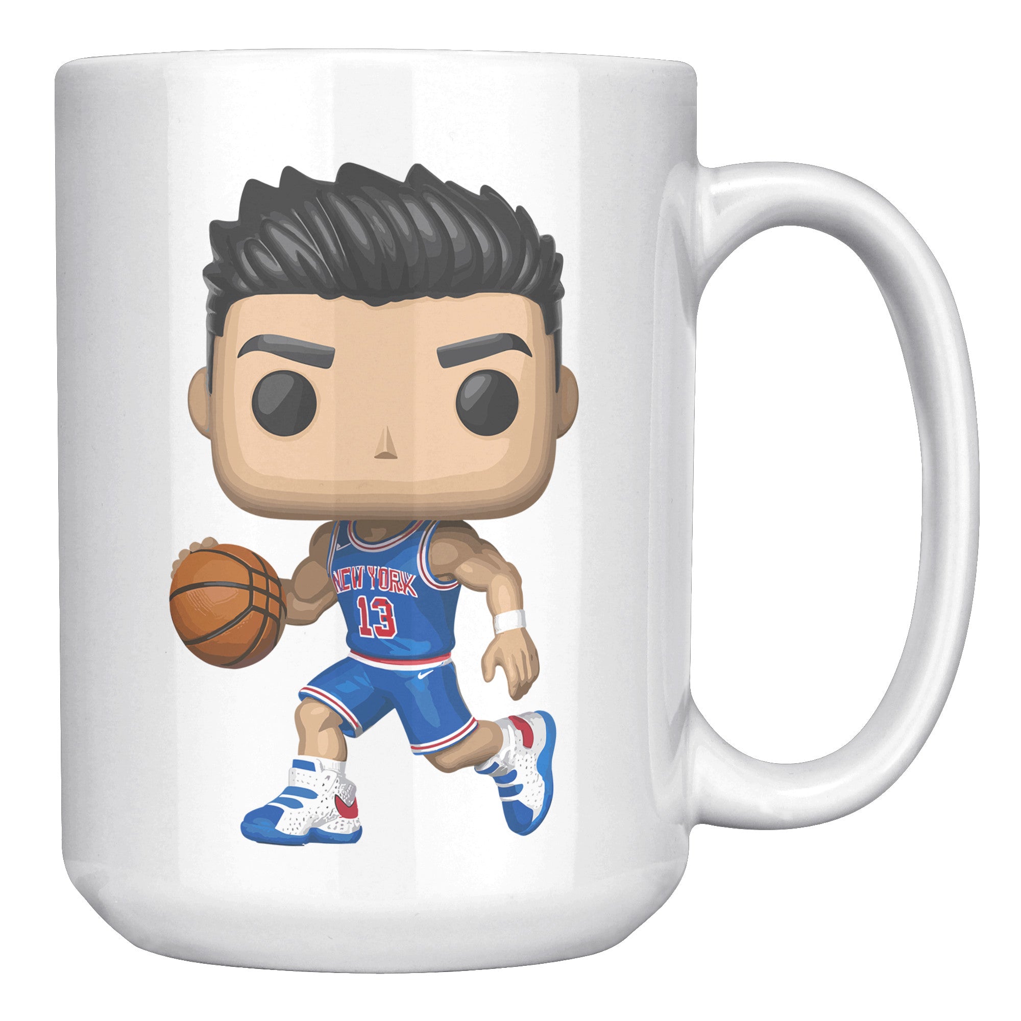 "Slam Dunk Basketball Coffee Mug - Hoops Enthusiast Cup- Perfect Gift for Basketball Players & Fans - Court-Ready Style Coffee Mug" - A1