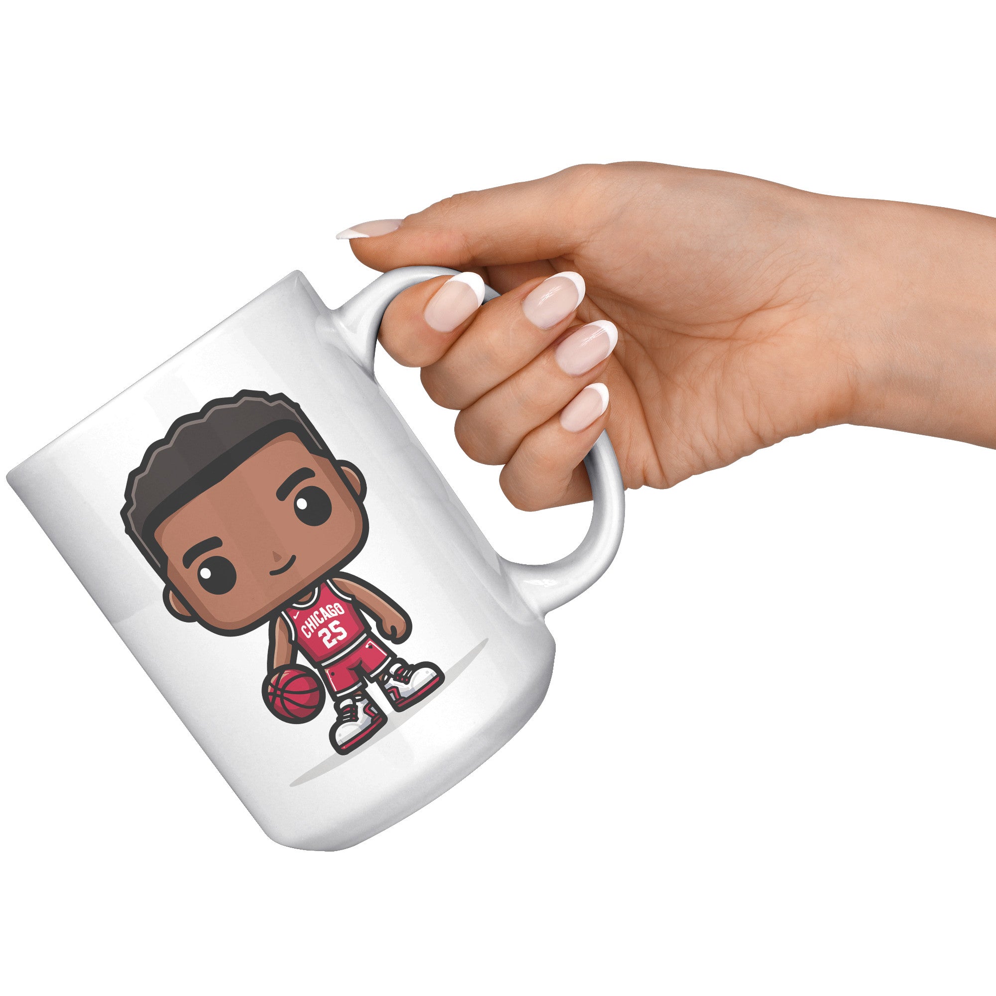"Slam Dunk Basketball Coffee Mug - Hoops Enthusiast Cup- Perfect Gift for Basketball Players & Fans - Court-Ready Style Coffee Mug" - E1
