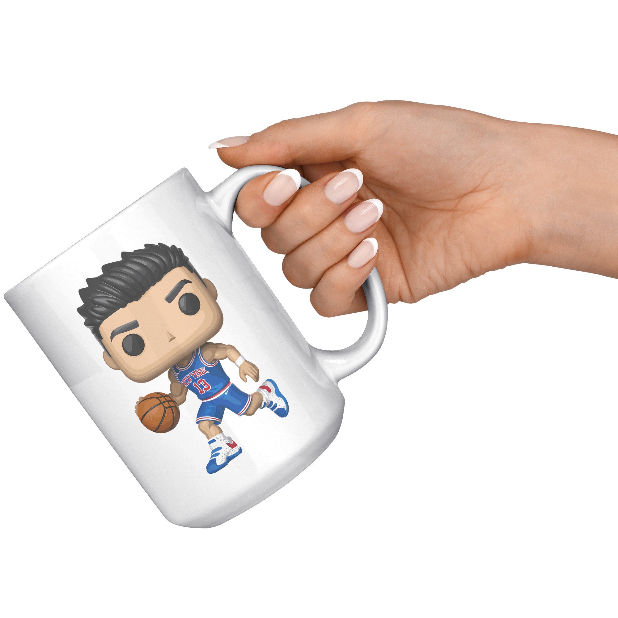 "Slam Dunk Basketball Coffee Mug - Hoops Enthusiast Cup- Perfect Gift for Basketball Players & Fans - Court-Ready Style Coffee Mug" - A1
