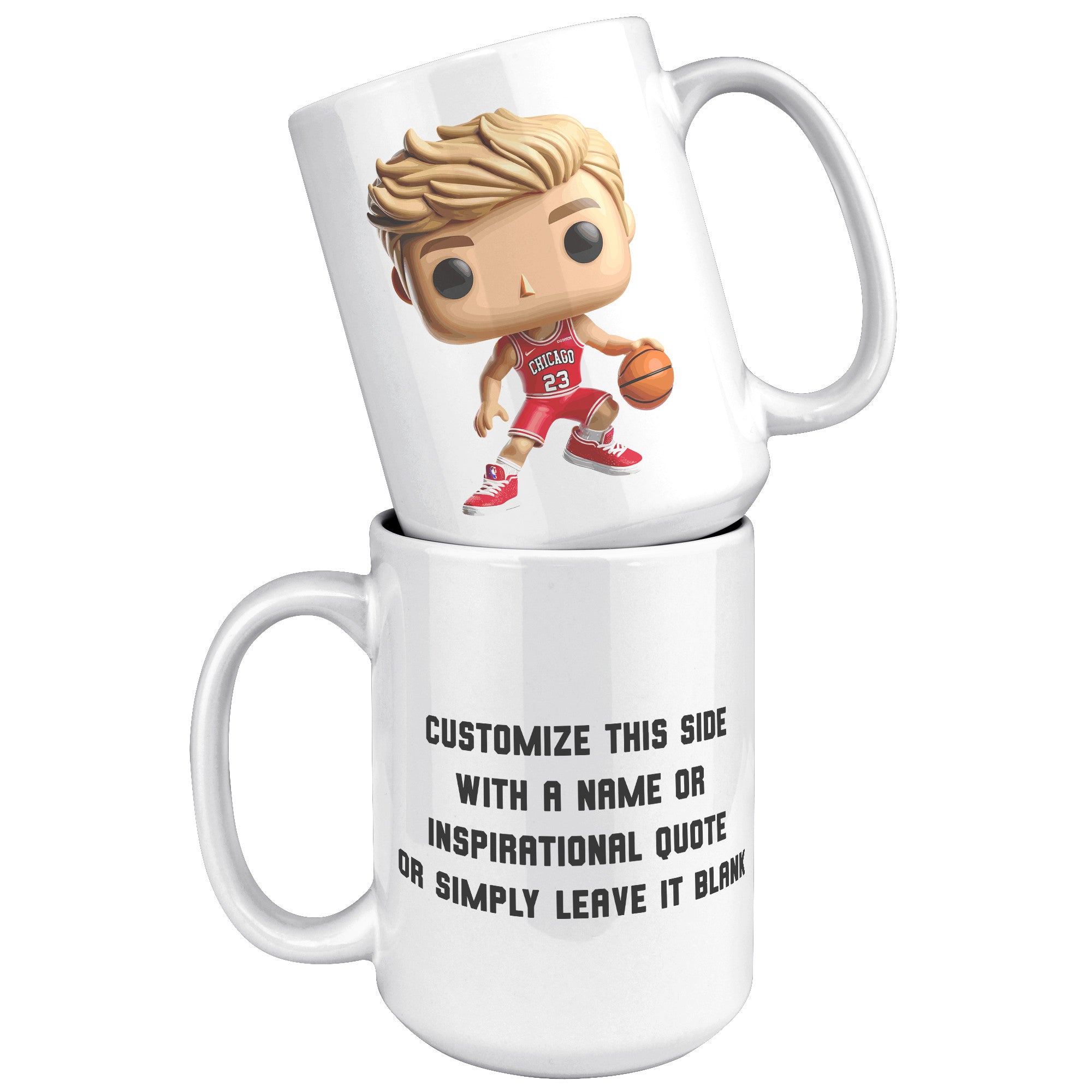 "Slam Dunk Basketball Coffee Mug - Hoops Enthusiast Cup- Perfect Gift for Basketball Players & Fans - Court-Ready Style Coffee Mug" - R1
